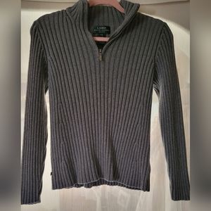 Lauren Ralph Lauren Grey, Neck-zip Sweater - PS